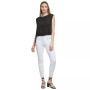Women's Side-Tie Pintuck Round-Neck Top