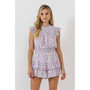Women's Floral Print Sleeveless Blouse