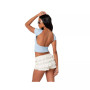 Women's Open Back T-Shirt With Short Sleeve