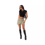 Women's Open Back T-Shirt With Short Sleeve
