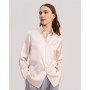 Women's Basic Concealed Placket Silk Shirt