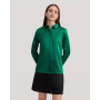 Women's Basic Concealed Placket Silk Shirt