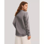 Women's Basic Concealed Placket Silk Shirt