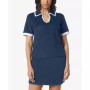 Women's Short Sleeve Terry Cloth Polo Top