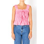 Women's Bow Smocked Top