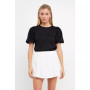 Women's Pleated Shoulder Knit Top