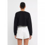 Women's Pockets Detail Cropped Sweatshirt