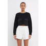 Women's Pockets Detail Cropped Sweatshirt