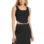 Women's Sleeveless Rib-Knit Cropped Tank Top