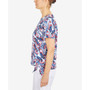 Petite Printed Butterfly Tie Hem Top