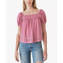Women's Square-Neck Peasant Top