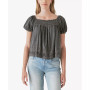 Women's Square-Neck Peasant Top