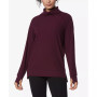 Women's Long Sleeve Brushed Rib Pull Over Top