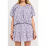 Women's Raglan Blouson Cropped Top