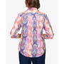 Women's Moody Blues Paisley Medallion Split Neck Top