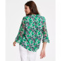 Petite Butterfly Print Pintuck Top, Created for Macy's