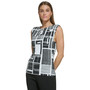 Women's Sleeveless Printed Crewneck T-Shirt
