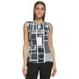 Women's Sleeveless Printed Crewneck T-Shirt