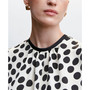 Women's Polka-Dot Print Blouse