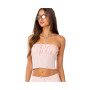 Women's Karmen Gathered Lace Up Corset Top