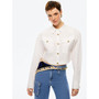 Women's Cropped Shirt With Shoulder Pads