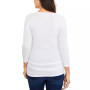 Luxe Side Ruched 3/4 Sleeve Maternity T Shirt