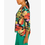 Women's Island Vibes Sharkbite Tropical Floral Top