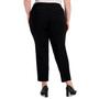 Plus Size Textured Knit Straight-Leg Pull-On Pants