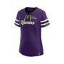 Women's Branded Purple Baltimore Ravens Original State Lace-Up T-shirt