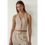 Women's Daum Linen-Cotton Halter Vest