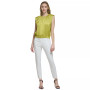 Women's Round-Neck Elastic-Hem Top