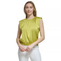 Women's Round-Neck Elastic-Hem Top