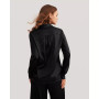 Women's Long Sleeves Collared Silk Blouse