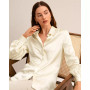 The Armeria Lace Silk Blouse for Women