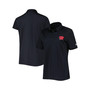 Women's Black Wisconsin Badgers Tech Mesh Performance Polo Shirt
