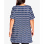 Plus Size Liv Pleat Print Tunic Top