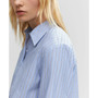 Women's Striped Cropped Shirt