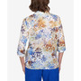 Petite Classics Fanned Brushstrokes Button Down Top