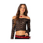 Women's Laura Off Shoulder Sheer Lace Top
