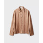 Women's Satin Pleated Shirt