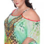 Plus Size Sheer Maxi Caftan