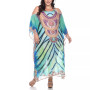 Plus Size Sheer Maxi Caftan
