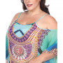 Plus Size Sheer Maxi Caftan