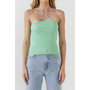 Women's One Shoulder Strap Knit Tank Top