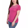 Petite Short Sleeve Crepe Knit Top