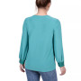 Petite Long Sleeve Knit Top with Sequin Hem