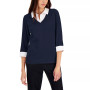 Petite Cotton Layered-Look Top, Created for Macy's