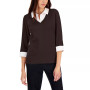 Petite Cotton Layered-Look Top, Created for Macy's