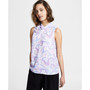 Women's Marble-Print Cowl Neck Sleeveless Blouse, Created for Macy's