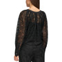 Women's Circular Crochet Long-Sleeve Blouse